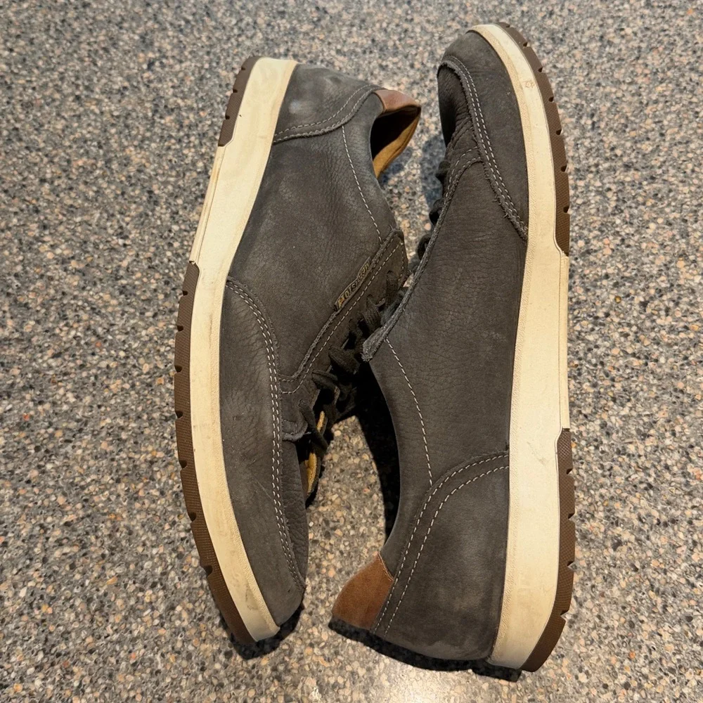 Mephisto Dark Gray Leather Sneakers Size 12 - Picture 4 of 8
